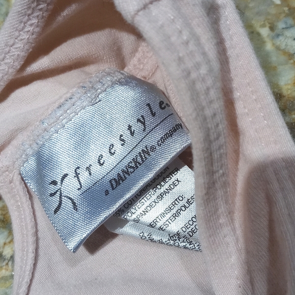 Danskin Leotard Freestyle Ballet Dance Blush Pink Size 4/5 - Picture 6 of 6